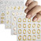 Calkkrer 4 Pieces 5D Embossed Nail Stickers, Self-Adhesive Crystal Soft Glue Nail Decals, Irregular Geometric Frame Designs, Nail Art Accessories for Gel Nails