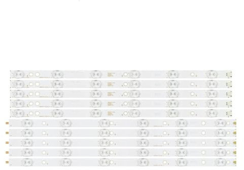 TVAAGHBCBR LED Backlight 12 Lamp Strip Compatible With Philips 43 TV LB43014 V0_00 TPT430U3 EQLSJA.G 43PUS6501 43PUS6101 43PUS6201 43PUS7202 43PUH6101