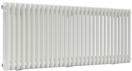 Lux Heat White Horizontal 2 Column Traditional Radiator 500mm (H) x 1370mm (W)