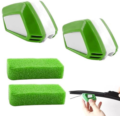 ZORTAXKFV 2 Pièces Outils de Réparation D'Essuie-Glace pour Smart forfour fortwo, Voiture Coupe-Lame Essuie-Glaces avec Éponge Accessoires Voiture