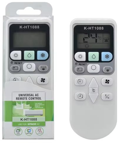 XINFUTE K-HT1088 Télécommande universelle pour climatiseur Hitachi AC LCD RAR-5F1