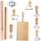 Lsydgn Lot De 10 Kits De Fabrication De Pâtes Efficaces Avec Emporte-Pièces, Accessoire Pratique Pour La Fabrication De Pâtes Pour Emporte Piece Ravioli, Rouleaux à Pâtes, Coupe-Pâtes, Pierogi-Maker