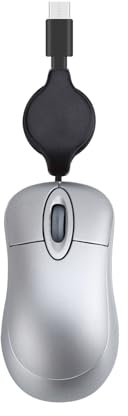 BIGULA USB-C-Kabel, einziehbar, klein, für Kinder, 1000 dpi, optisches Reise-PC, Desktop-Notebook