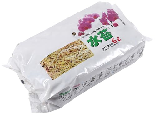 Semme Orchidea Muschio di Sfagno 6L Muschio di Torba di Sfagno Biologico per Piante Nutrizione Idratante Naturale con Ricchi Nutrienti Ventilazione a Lunga Durata Ritenzione