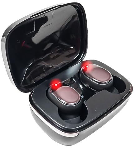 MONTY SOUL - Auricolari wireless Bluetooth con custodia di ricarica, controllo touch, design compatto e confortevole, ideali per musica e chiamate (Y01- NERO)
