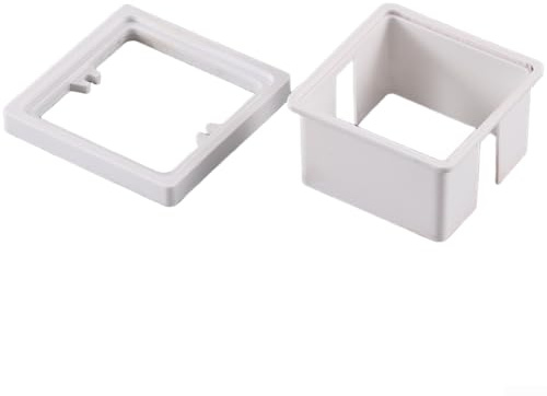 Scatola di giunzione tipo 86 con anello di sollevamento dotata di parete interna ausiliaria per prese elettriche standard di colore bianco in ABS Dimensioni materiale 8,6 per 8,6 da 1 cm (1 cm)