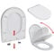 vidaXL WC Sitz Absenkautomatik Clip-System Klobrille Klodeckel Toilettensitz