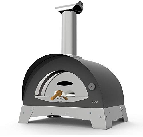 Alfa Forno a Legna da Esterno Cottura Diretta in Acciaio Pizza Ciao M Top Grigio