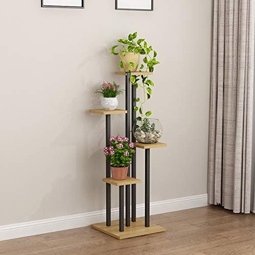 ZhiWuhuajia Pflanze Bodenständer Blumenregal, mehrstöckiger Indoor fleischiger grüner Squash-Bonsai-Rahmen, Balkon-Schmiedeeisen-Rack Stand Outdoor Plants Anzeigen (größe : 40 * 40 * 120cm)