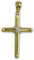 SilberDream GoldDream Kreuz Ketten-Anhänger Damen Zirkonia Schmuck 333 Gelbgold 8K GDH502Y Gold Kettenanhänger