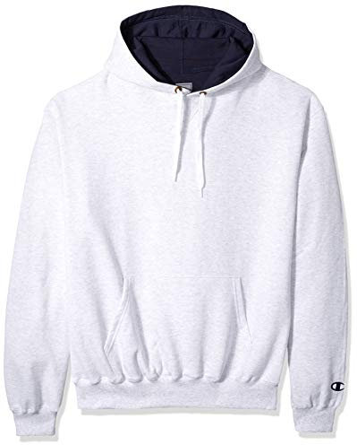Champion Herren Cotton Max Pullover Hoodie Kapuzenpullover, Silber/Grau, Small