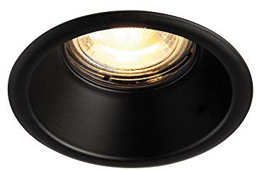 Saxby 80248 Speculo Fire Rated Matt Black IP65 Bathroom GU10 LED Anti Glare Downlight