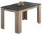 duehome | Mesa Comedor, Mesa Fija, Modelo Berta, Acabado Color Roble y Grafito, Medidas: 140 cm (Largo) x 80 cm (Ancho) x 75 cm (Alto)