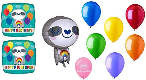 SD-SQ: HBD SLOTH WITH RAINBOW