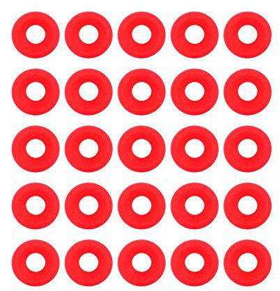 Nikou Silikondichtung, 25-teilige Dichtung Rote Silikon-Grolsch-Dichtungen für schwenkbare Flip-Top-Flaschen Home Brew Anti-Deformations-Bierflaschendichtungen
