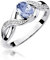 Damen Ring 585 14k Gold Weißgold echt Tansanit Edelstein Diamanten Brillanten
