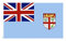 stormflag Hersteller Fidschi-Flaggen 90 x 150 cm, Polyester-Seide, 90 g, mit Ösen und doppelt genäht
