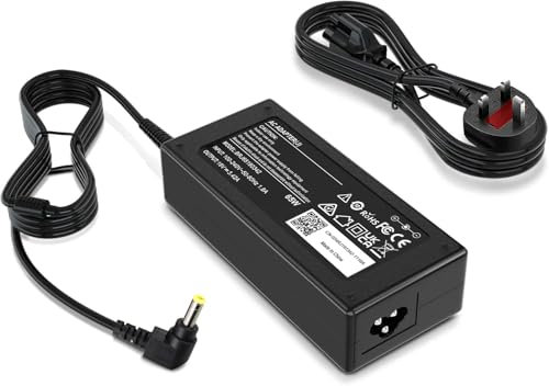 Charger for Toshiba 65W Laptop Charger for Toshiba Satellite C50 C55 C655 C675 C850 C855 C855D C875 P50 L50 L55 L55D L75 L300 L305 PA3917U-1ACA PA3714U-1ACA PA5035U-1ACA 19V 3.42A Adapter Power Cable