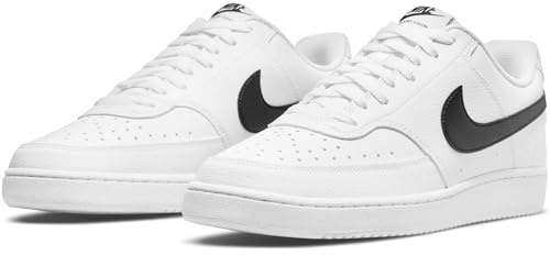 NIKE Herren Court Vision NN Freizeit Schuhe Sneaker DH2987 101 Weiß OL, Größe:39 EU, Farbe:101 White/Black - Weiß Schwarz