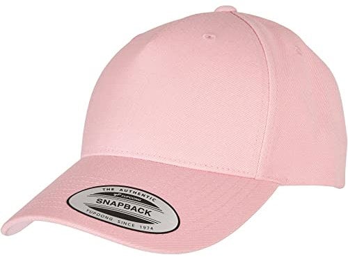 Flexfit Unisex 5789M-YP Classics 5-Panel Premium Curved Visor Snapback Cap Baseballkappe, Prism pink, one Size