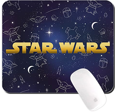 ERT GROUP Original und offiziell lizenziert von Star Wars Anti-Rutsch-Mauspad, Muster Baby Yoda 022, Anti-Rutsch-Computer-Mauspad, rechteckig 220 mm x 180 mm