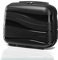 Kono Vanity Case Rigide ABS Léger Portable 34x30x17cm Trousse de Toilette pour Voyage, Noir