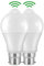 Weskjer Motion Sensor Light Bulb 2Pack B22 LED Bayonet Light Bulbs 12W 1020LM, 6000K Cool White, CIR>85, IP42 Waterproof Energy Saving Lightbulbs, Non Dimmable