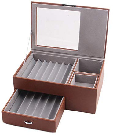 Fountain Pen Collector Box, Dual Layers 13 Slots PU Leather Pen Display Case Pen Collector Organizer Box Glass Top Lockable Fountain Pen Holder Storage Case Pen Display Showcase Storage Holder Tray