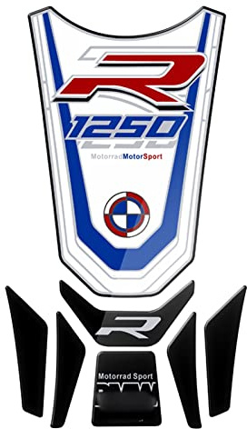 FEMEIN Motorrad-Tankpad Für BMW R1250R R1250 R 2019-2021 2020 Protector Gel Lackschutz Kraftstofftank Aufkleber Zubehör (Color : 1 UK)