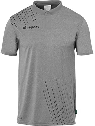 uhlsport Herren Score 26 Poly Poloshirt Und Jungs Sport-Polo, Dark Grau Melange/Schwarz, XXL EU