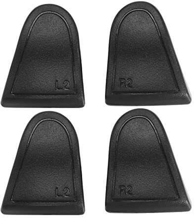 EMSea 2 Paar Assistenten-Tasten, Auslöser, kompatibel mit PS5 L2 R2 Controller, Trigger Pad Joystick Extender Triggers Buttons aus ABS, Schwarz