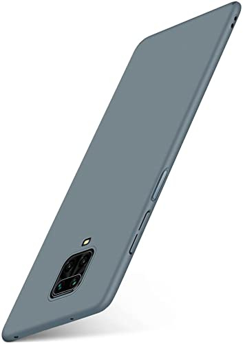 moex für Redmi Note 9 Pro Hülle Ultra Dünn, Schutzhülle mit erhöhtem Kameraschutz, Slim Cover Hardcase Backcover, Dünnste Handyhülle Minimalistisch Alpha Case, Matt Taupe