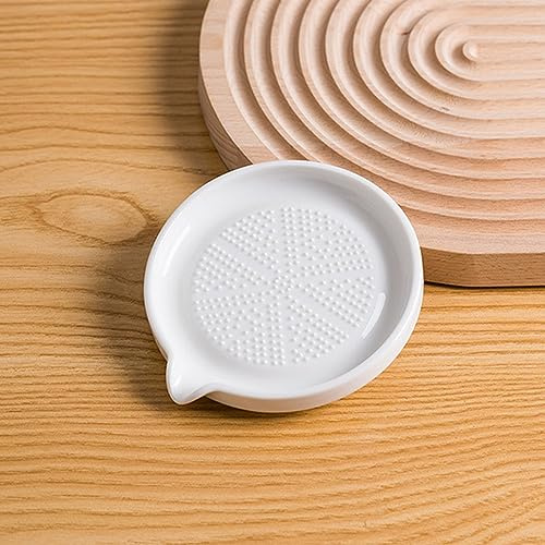 LATRAT Râpe en céramique, assiette à râper en porcelaine, râpe à gingembre, ail, légumes, style 4