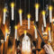DZAY Weihnachtskerzen Schwebende Kerzen mit Zauberstab,12 Stück LED Kerzen mit Fernbedienung LED Stabkerzen,Flackernde Flammenlose Kerzen mit Angelschnur Fliegende Kerzen für Weihnachtsdeko