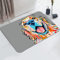 YISUMEI Badezimmerteppich 42x60 cm Badematte Gummisohle Rutschfester Waschbar Absorbierender Badvorleger Schnelltrocknend(Golden Retriever)