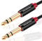 SHULIANCABLE Profesional Cable para Guitarra, Cable Audio Jack 6.35mm 1/4 TS,para Instrumento, Guitarra Eléctrica, Amplificador, Bajo,teclados (10M)