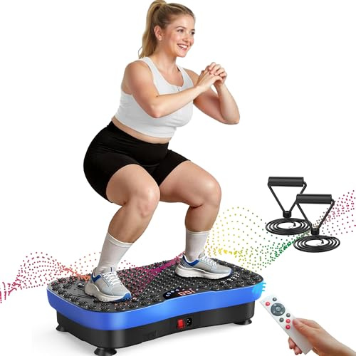 AXV Exercise Machine with Vibration Platform, Vibration, Lymphatic Drainage, Agitator, Full Body Workout, Vibration, Stirring Board, Sports Mat for Gym
