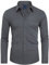 DEMEANOR Mens Dress Shirts Long Sleeve Dress Shirts for Men Slim fit Shirt Mens Casual Shirts Non-Iron Men Formal Shirts Dark Grey