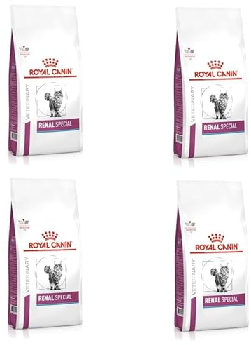 Royal Canin Veterinary Renal Special Feline | 4er Pack | 4 x 400 g | Diät-Alleinfuttermittel für ausgewachsene Katzen | Kann dabei helfen, die Nierenfunktionen zu unterstützen