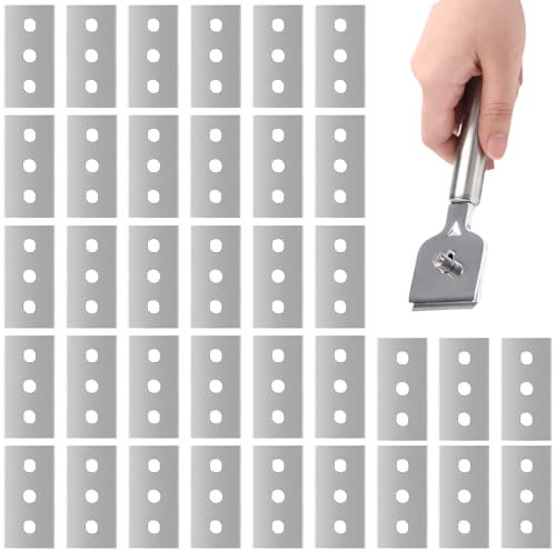 36 Peezzi Raschietto Lamette,Raschietto Per Piano Cottura, Raschietto Per Piano Cottura In Ceramica, Raschietto Antigraffio In Acciaio Inossidabile Su Entrambi I Lati,Raschietto Per Vetro Per Fornelli