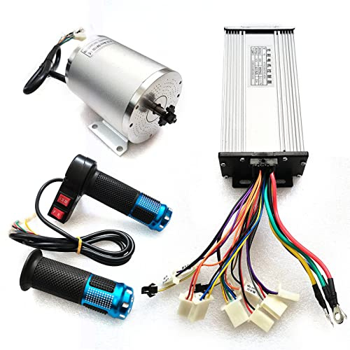 3-Geschwindigkeits-bürstenloser Motor-Kit mit Controller, 60V 2000W reiner Kupfermotor mit umgekehrter Funktion, E-Bike-Motor-Elektro-Roller-Motorrad DIY Teil-Umwandlungs-Kit
