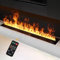Mexhom Wasserdampf-Kamin, Fernbedienung intelligentes elektrisches Feuer, Flamme Farben elektrischer Kamin, 150cm