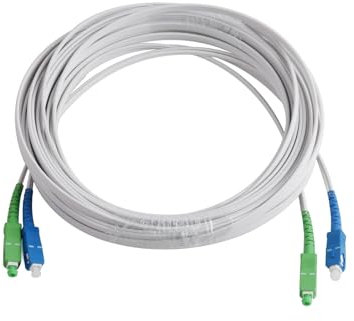 KMGUZRRWD Cable óptico SC UPC + a UPC + Cable de extensión Cable de conexión de fibra óptica interior monomodo de 2 núcleos 60M/70M/80M/90M/100M/120M(Size:100M)