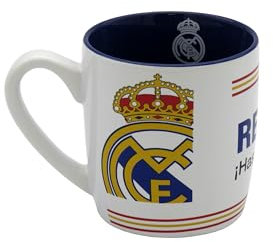 CyP Brands- Real Madrid, Taza, Taza Cerámica, Menaje, Desayuno, Tazas Originales, Color Blanco, Producto Oficial