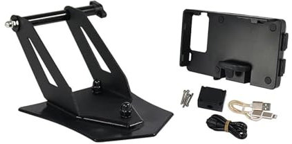 Soporte Movil Bicicleta Soporte Navegación Motocicleta Soporte Dispositivo Montaje Soporte Adaptable Para Teléfono Inteligente Para B&MW R 1250 RT R1250RT 2021 2022 2023- Soportes para Moto(Black USB