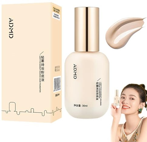 ADMD Liquid Foundation, Moisturizing Foundation, Vodo Oil Control Matte Foundation, Uodo Liquid Foundation, Hydrating Waterproof And Light Long Lasting Foundation, 1.05 oz (Elfenbein 1 Stück)