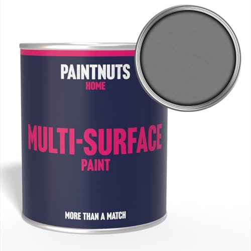 PaintNuts Multi-Surface Paint - RAL-7037 - DUSTY GREY - 250ml Tin - Satin Finish