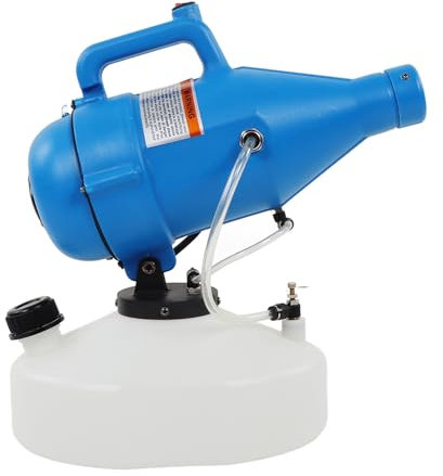 Nebulizador Portátil, Pulverizador Atomizador ULV Eléctrico, Máquina Comercial, 4,5 L, Ajustable, 150-260 ML/MIN, Pulverización 8~10 M, Cable de 5 M, Carga Automática. (Enchufe