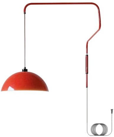 DZQWLL Wandleuchte zum Einstecken, Moderne Kuppel-Wandleuchte mit Schalter und Schwenkarm, einsteckbare Wandleuchte für die Wandmontage, 2 m langes Einsteckkabel, E26/E27-Sockel, für Arbeitszimmer am