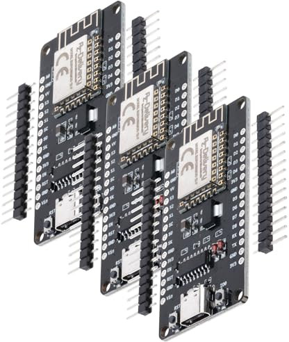 AZDelivery 3X NodeMCU Lolin V3 Module ESP8266 ESP-12F WiFi mit USB-C Anschluss WiFi Development Board mit CH340 unverlötet kompatibel mit Arduino inklusive E-Book!